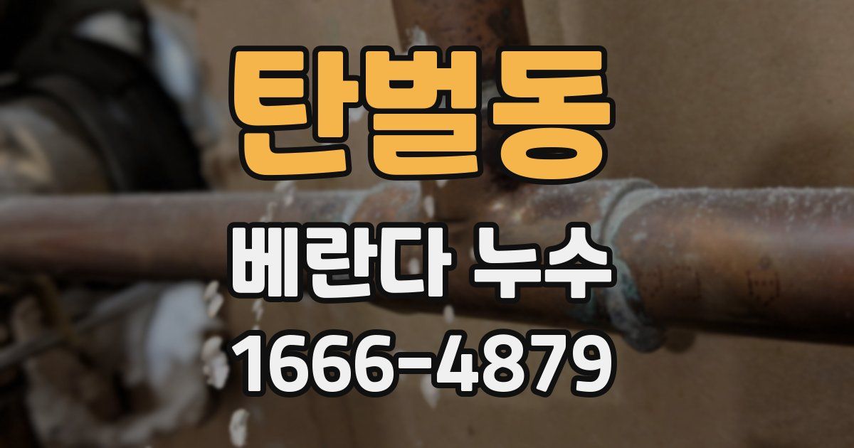 탄벌동 베란다 누수