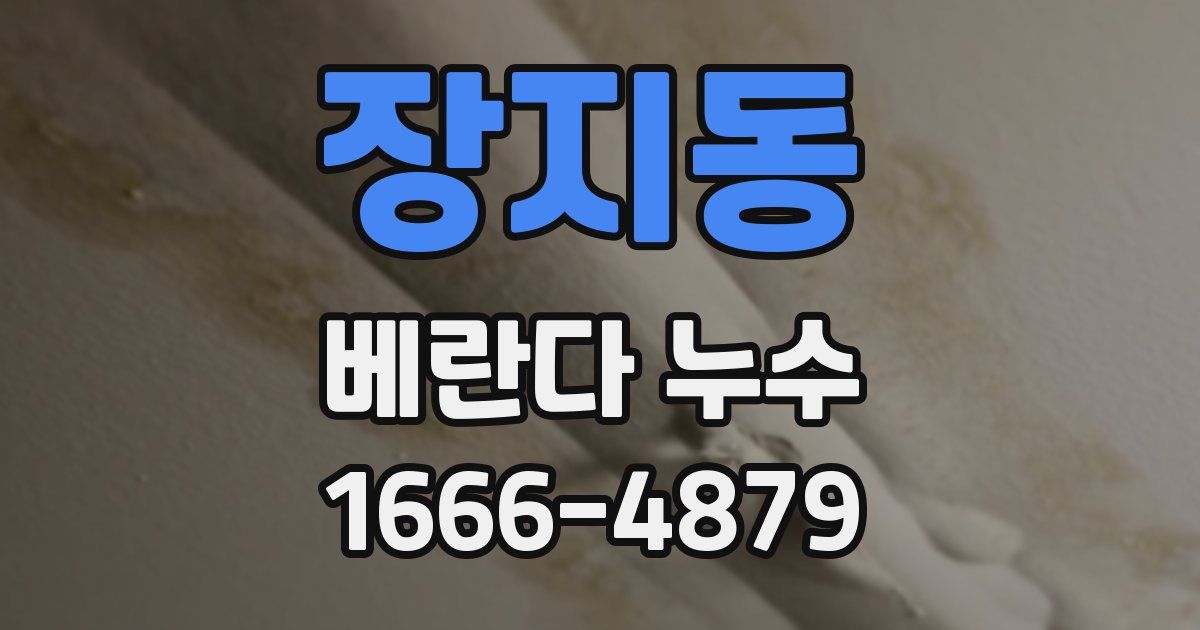 장지동 베란다 누수