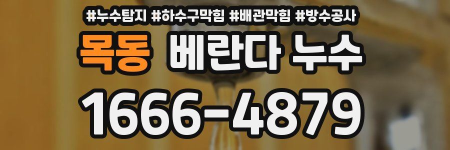 목동 베란다 누수