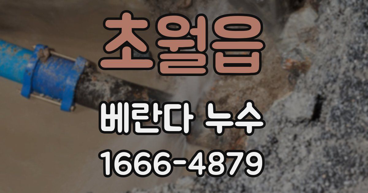 초월읍 베란다 누수