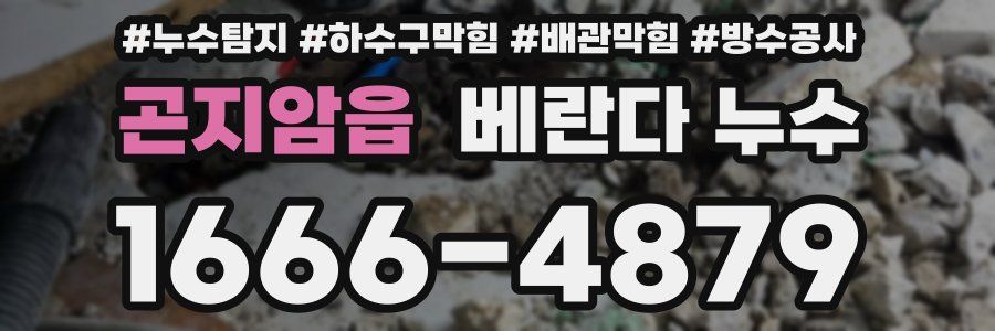 곤지암읍 베란다 누수
