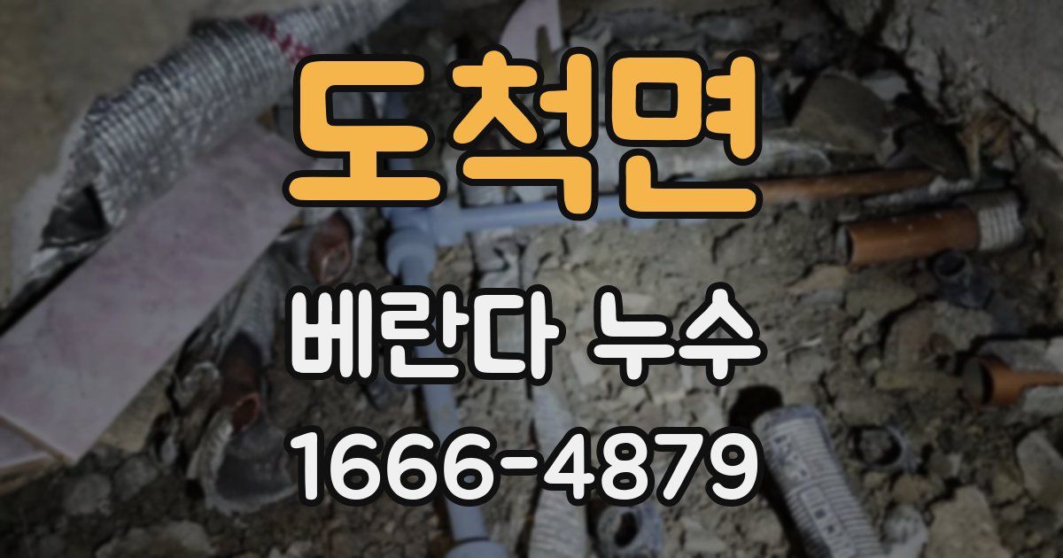 도척면 베란다 누수