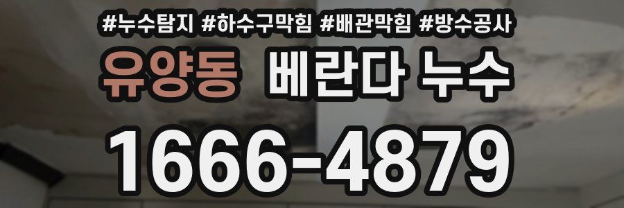 유양동 베란다 누수