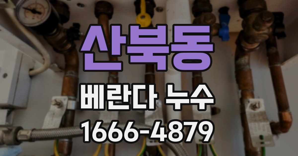 산북동 베란다 누수