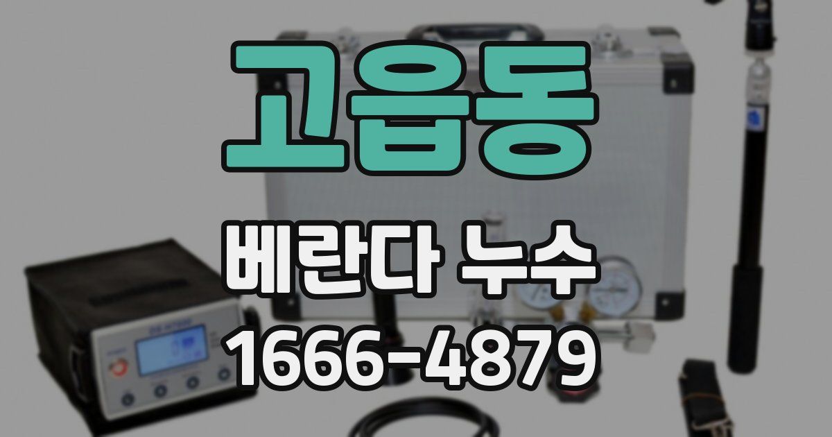 고읍동 베란다 누수