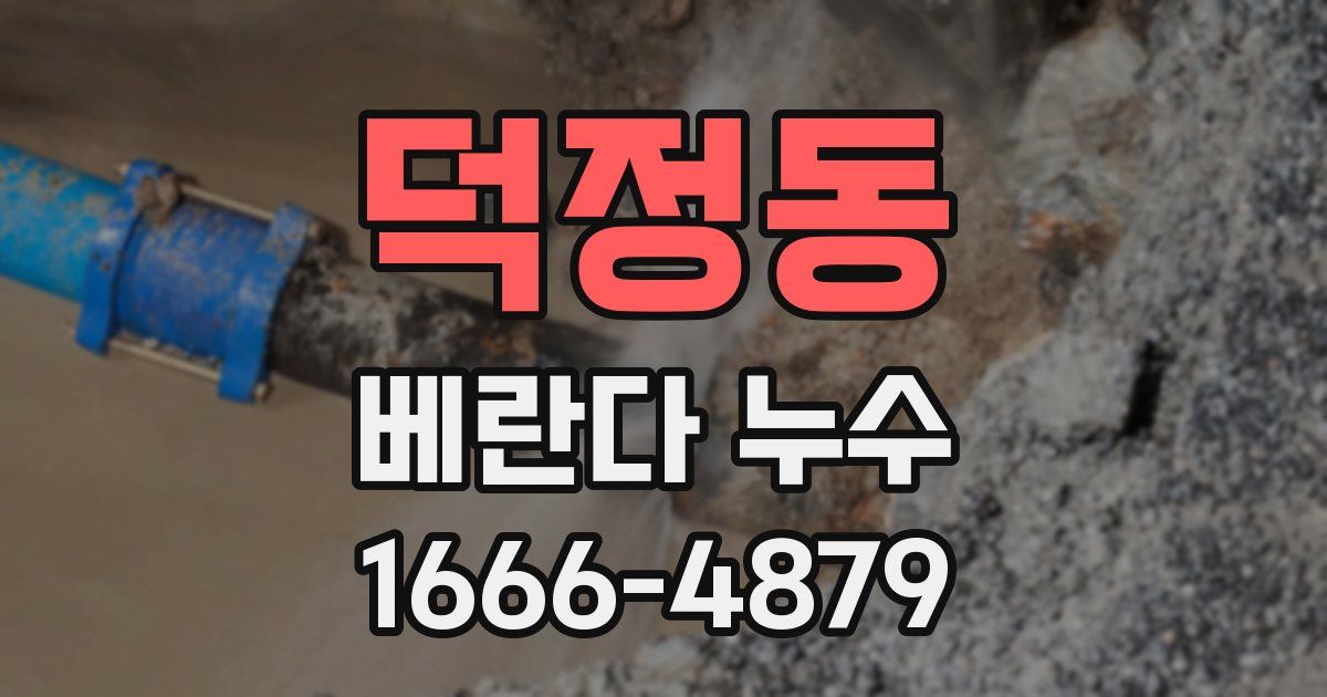 덕정동 베란다 누수