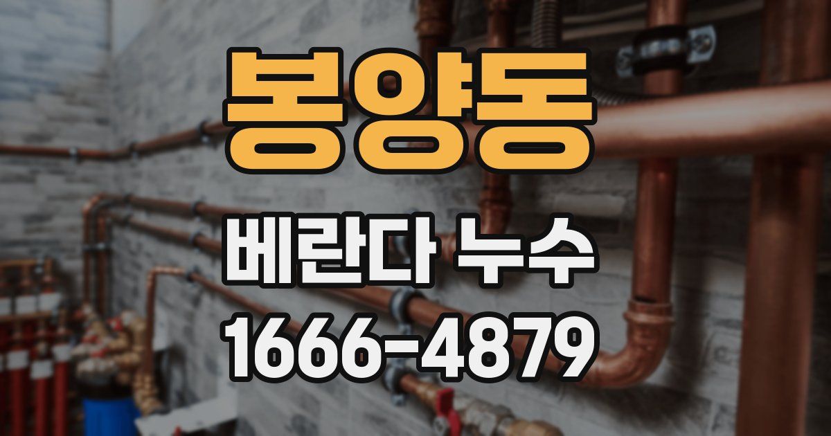 봉양동 베란다 누수