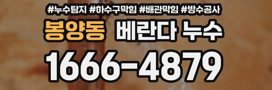 봉양동 베란다 누수