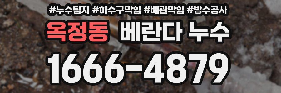 옥정동 베란다 누수