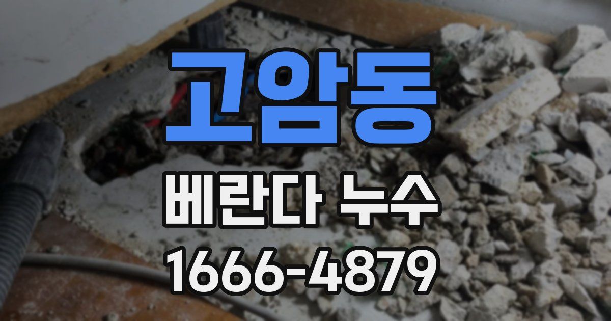 고암동 베란다 누수