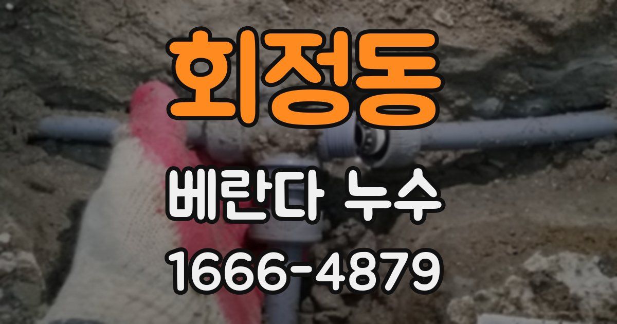 회정동 베란다 누수