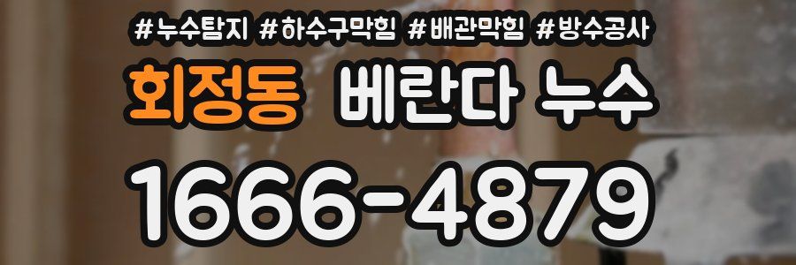 회정동 베란다 누수