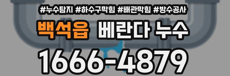 백석읍 베란다 누수