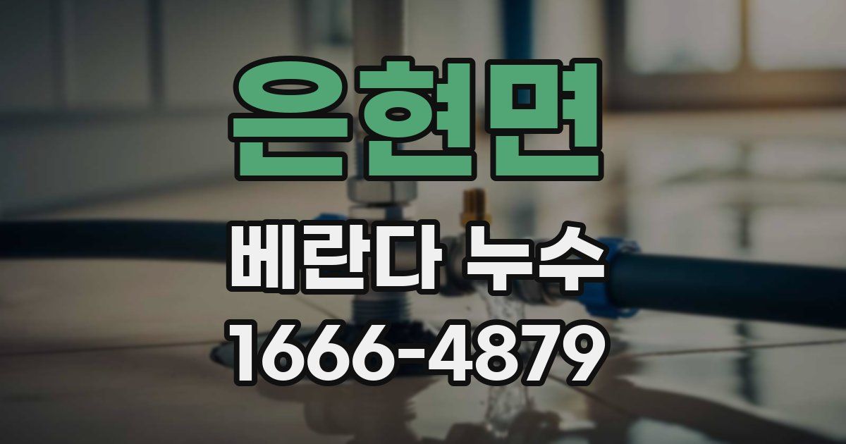 은현면 베란다 누수