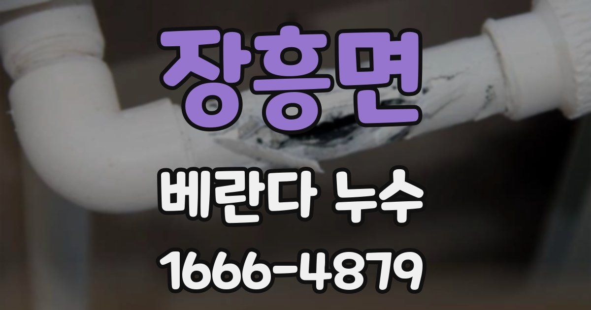 장흥면 베란다 누수
