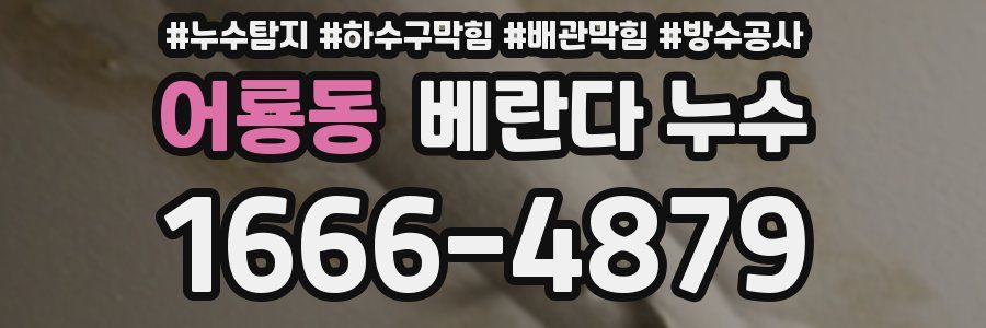 어룡동 베란다 누수