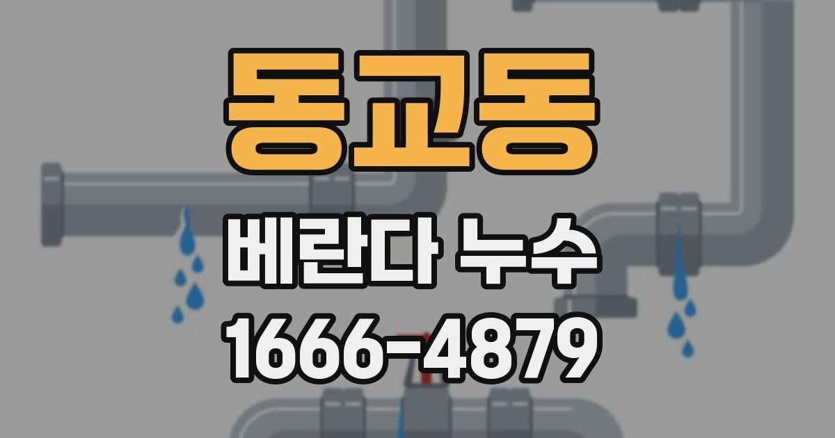 동교동 베란다 누수