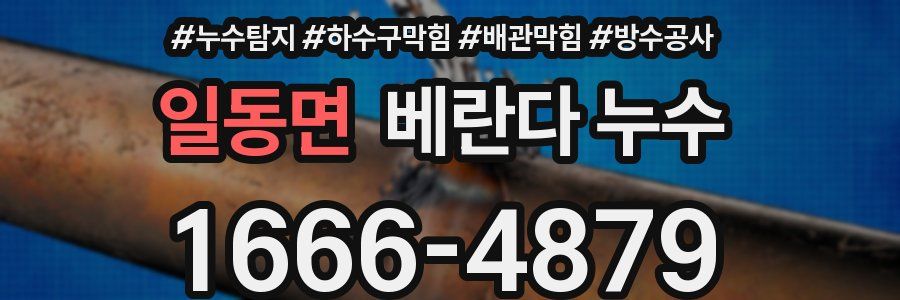 일동면 베란다 누수