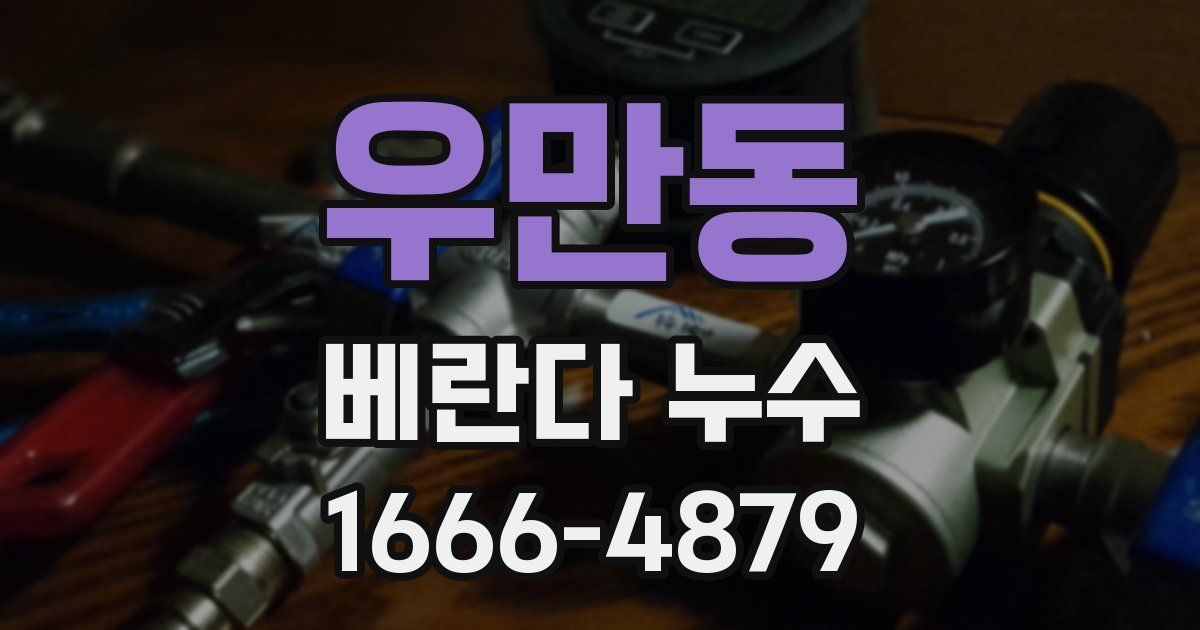 우만동 베란다 누수