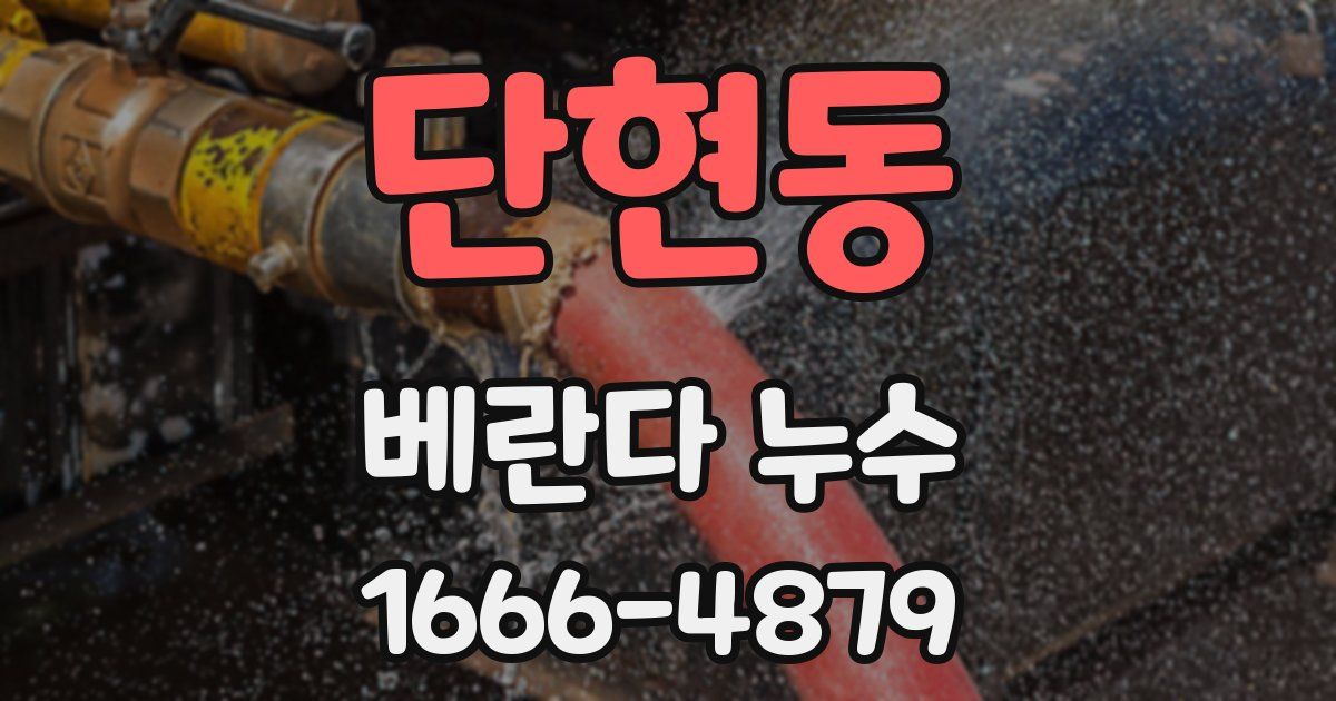 단현동 베란다 누수