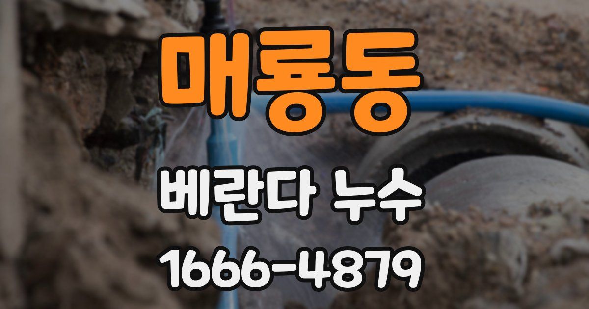 매룡동 베란다 누수