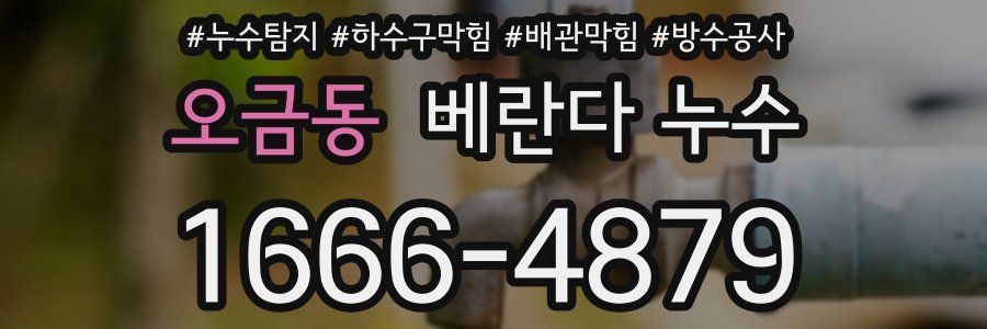 오금동 베란다 누수