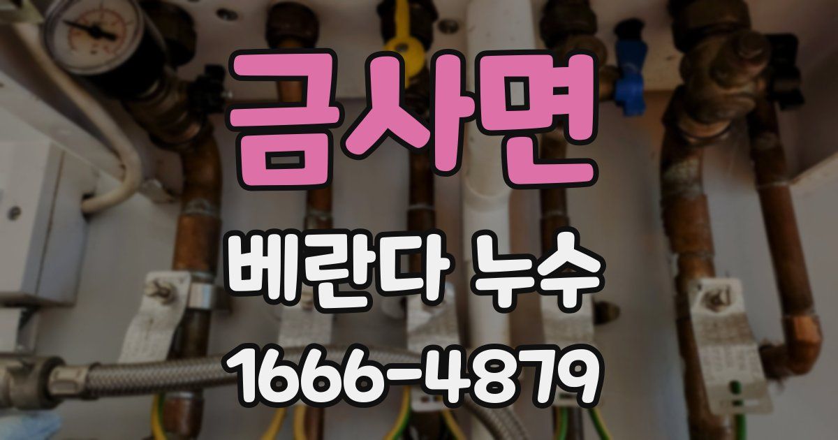 금사면 베란다 누수