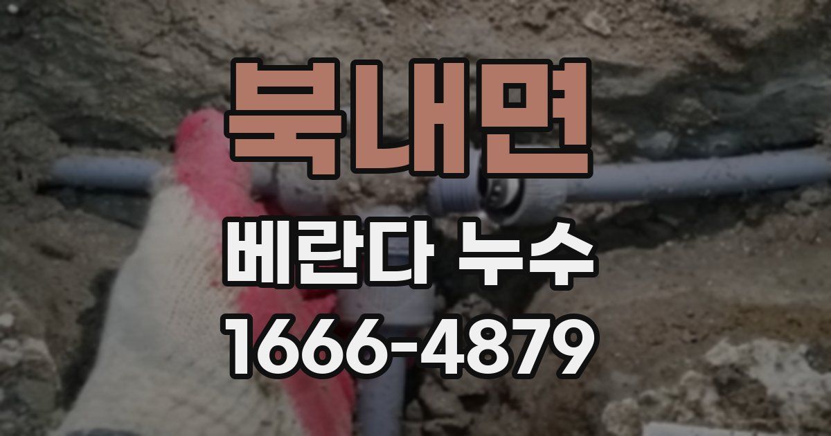 북내면 베란다 누수
