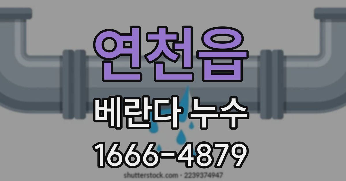 연천읍 베란다 누수