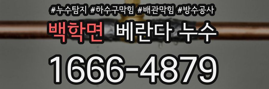 백학면 베란다 누수