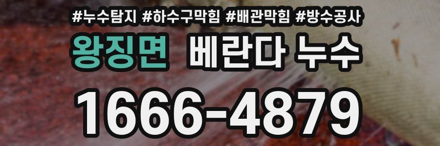 왕징면 베란다 누수