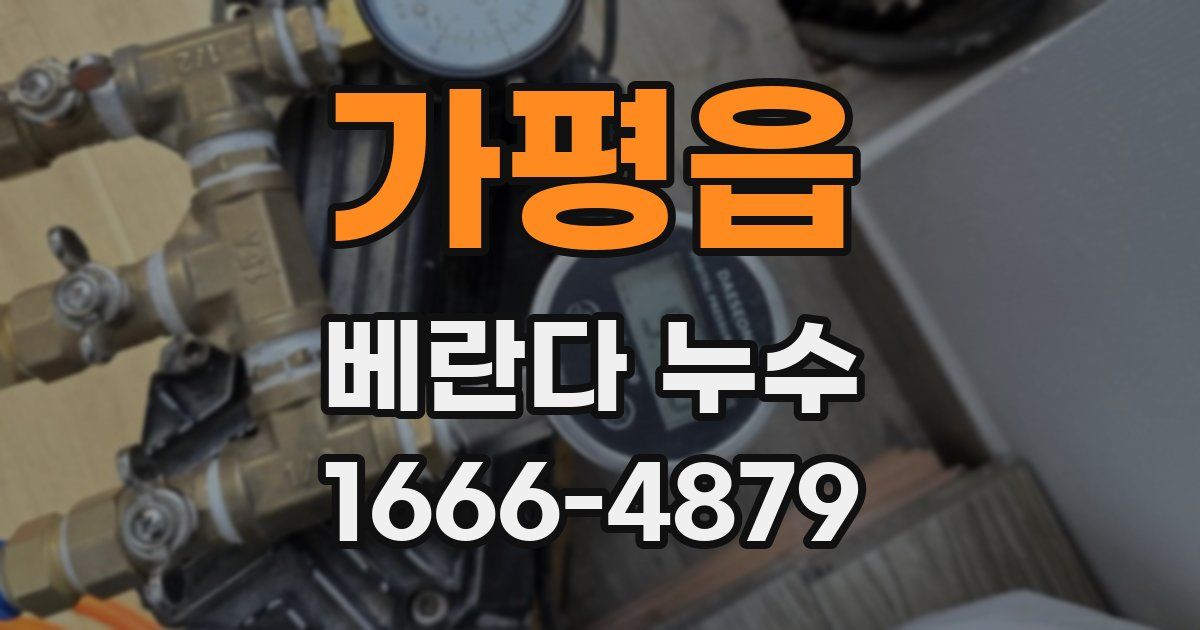 가평읍 베란다 누수