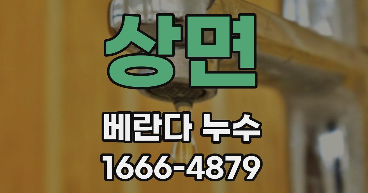 상면 베란다 누수
