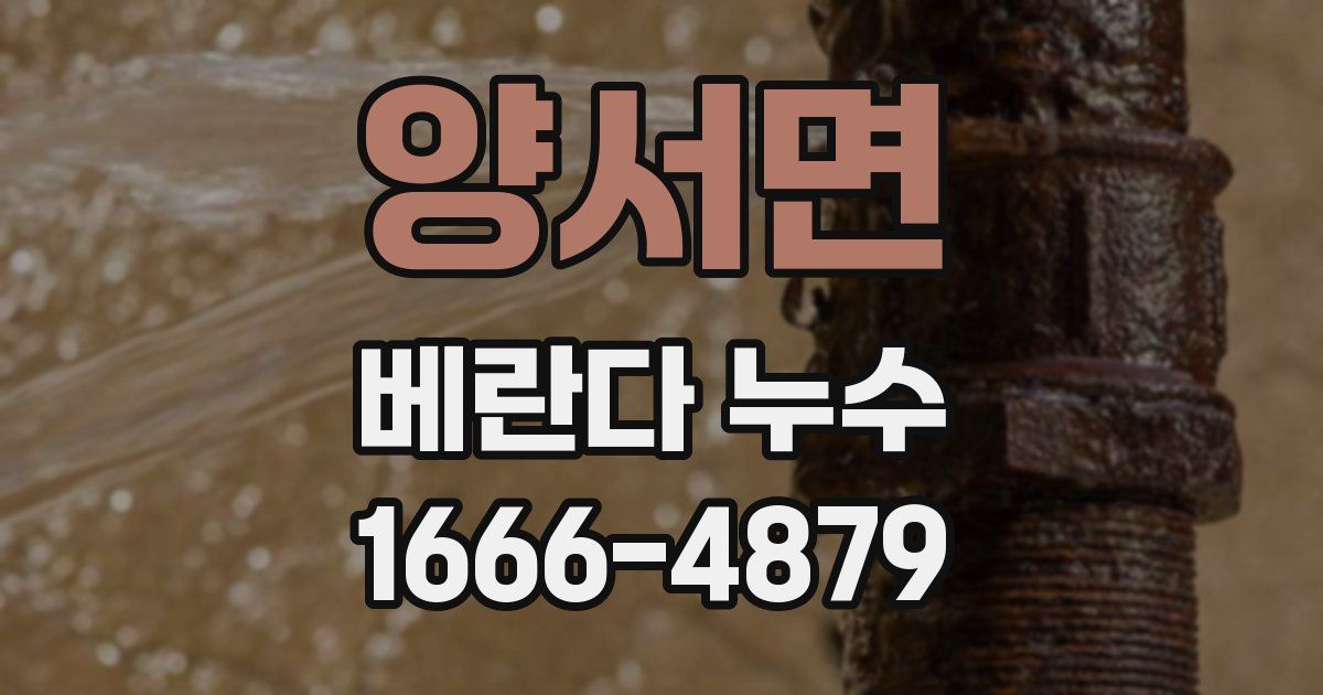 양서면 베란다 누수