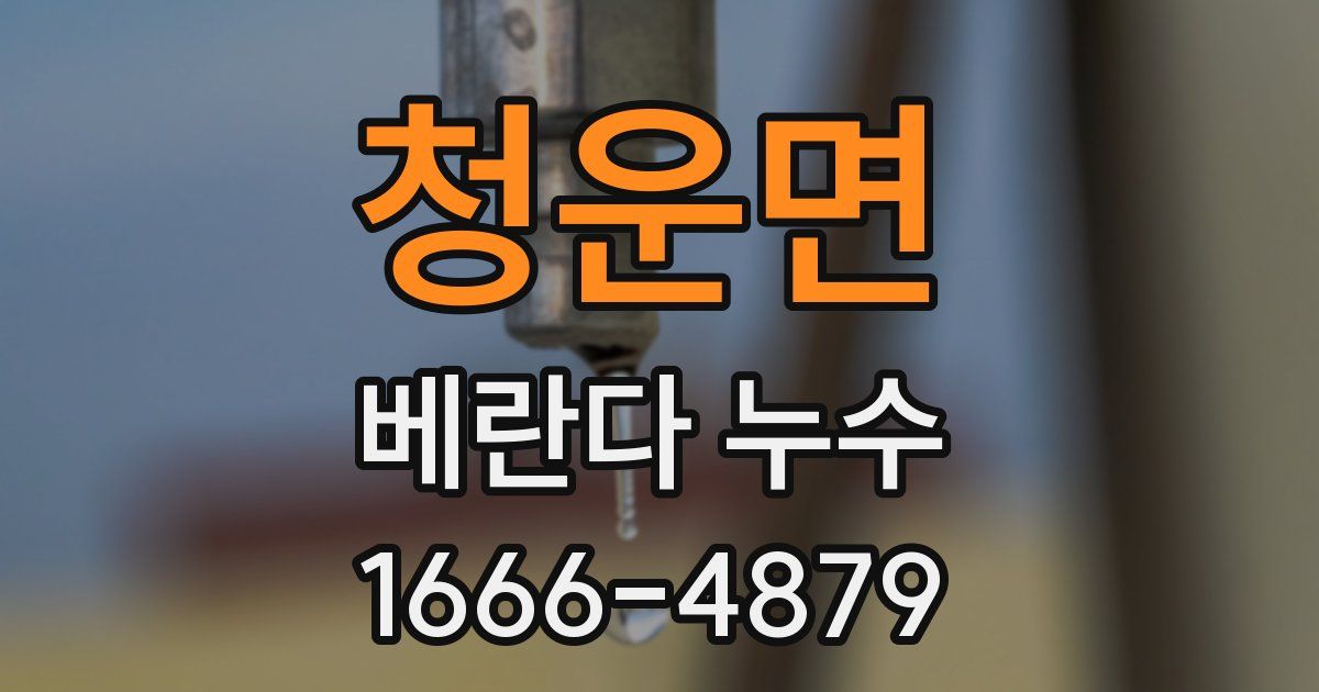 청운면 베란다 누수