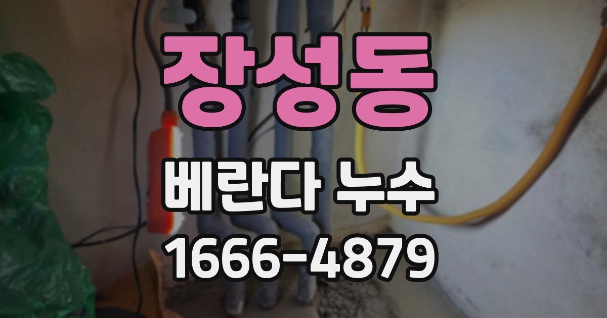 장성동 베란다 누수