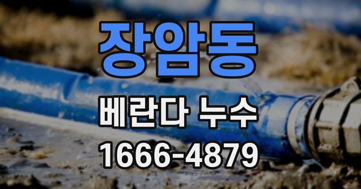 장암동 베란다 누수