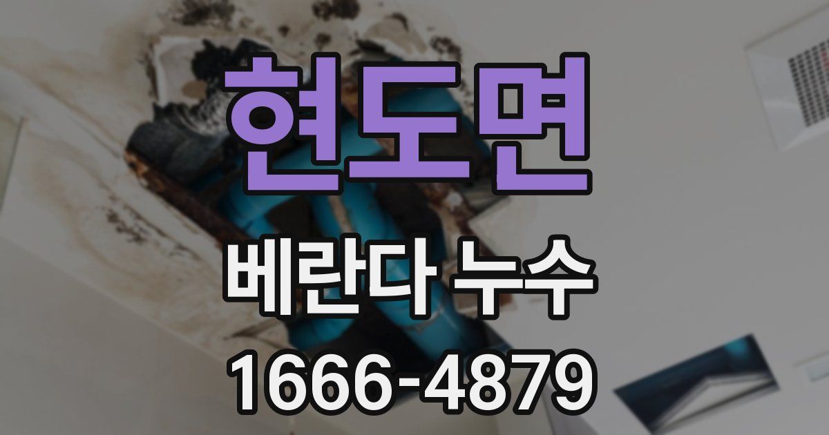 현도면 베란다 누수