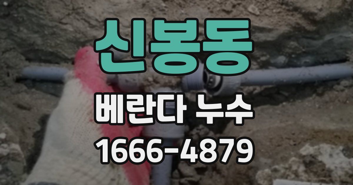 신봉동 베란다 누수