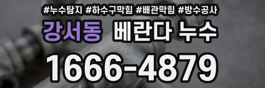 강서동 베란다 누수