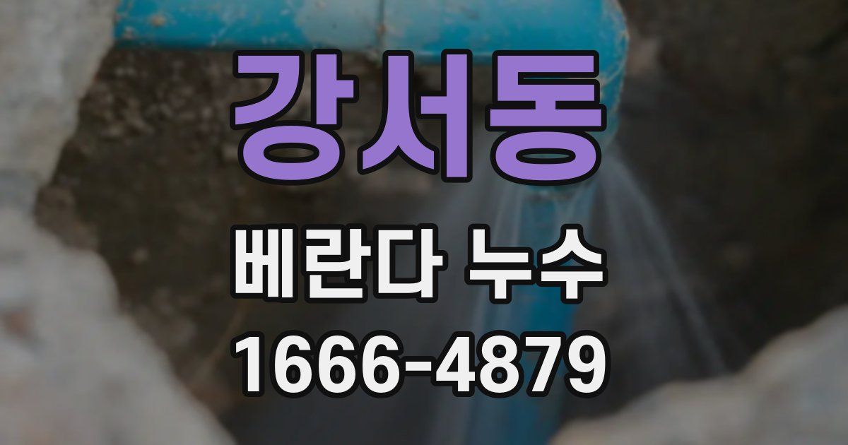 강서동 베란다 누수