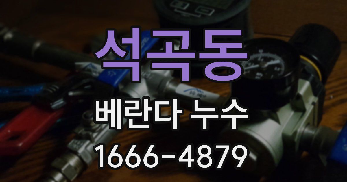 석곡동 베란다 누수