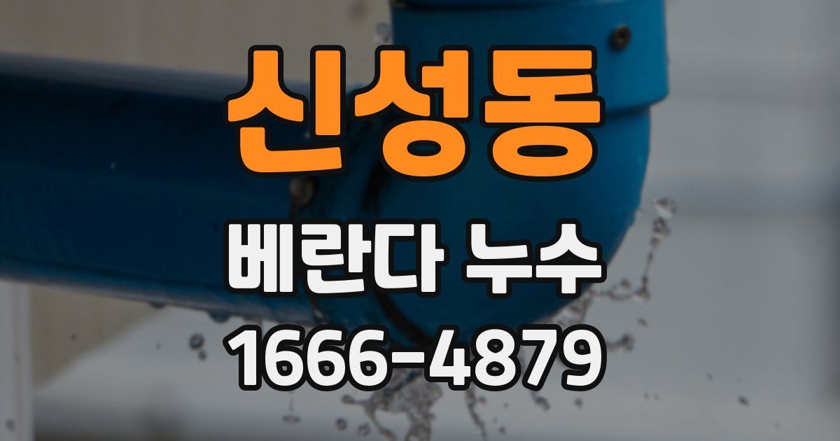 신성동 베란다 누수