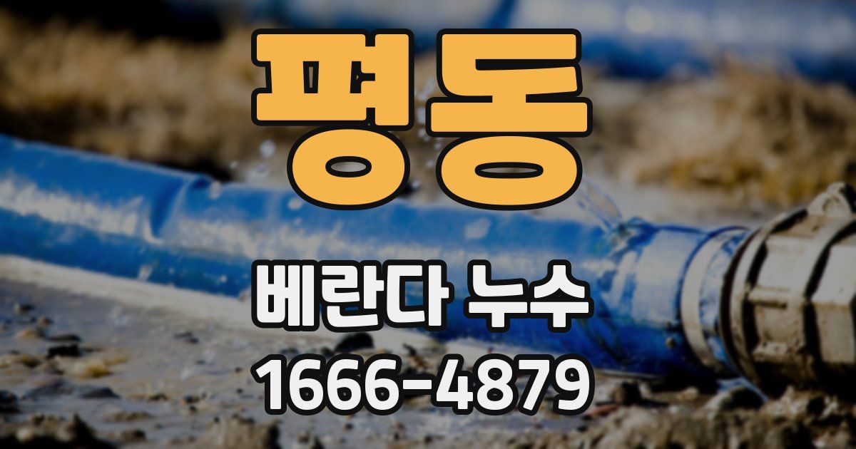 평동 베란다 누수