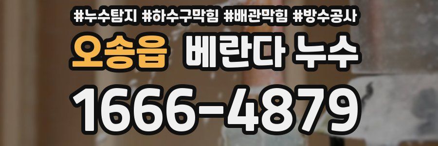 오송읍 베란다 누수