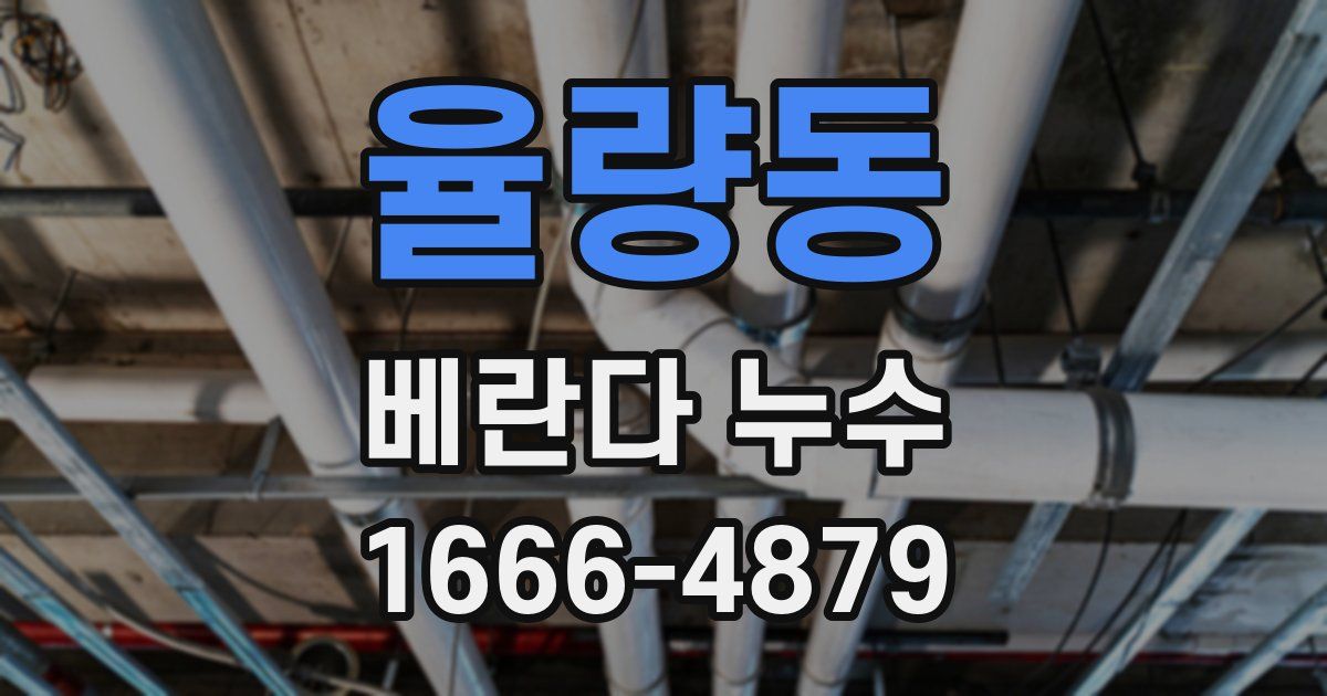 율량동 베란다 누수