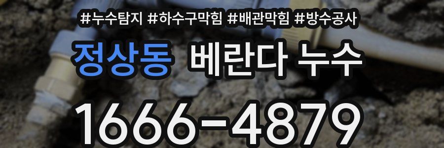 정상동 베란다 누수