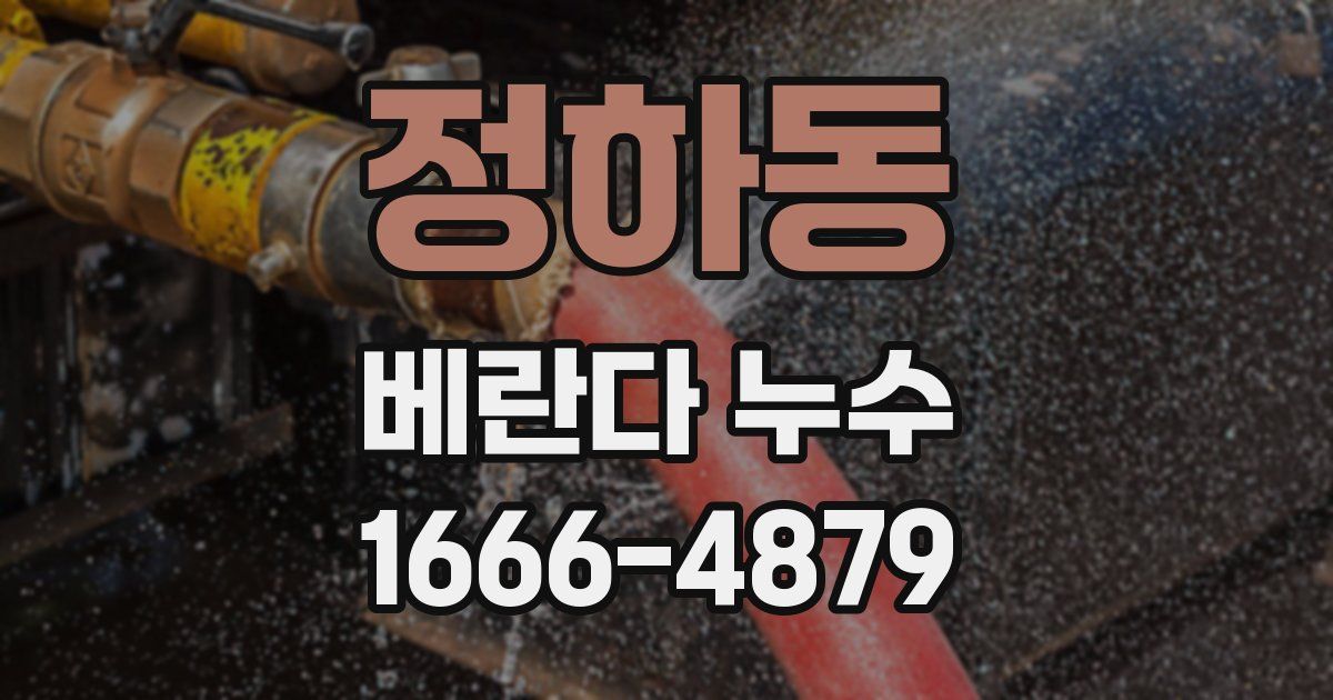 정하동 베란다 누수