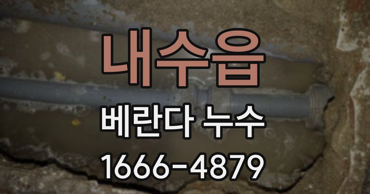 내수읍 베란다 누수
