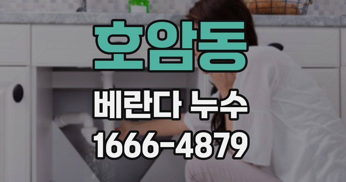 호암동 베란다 누수